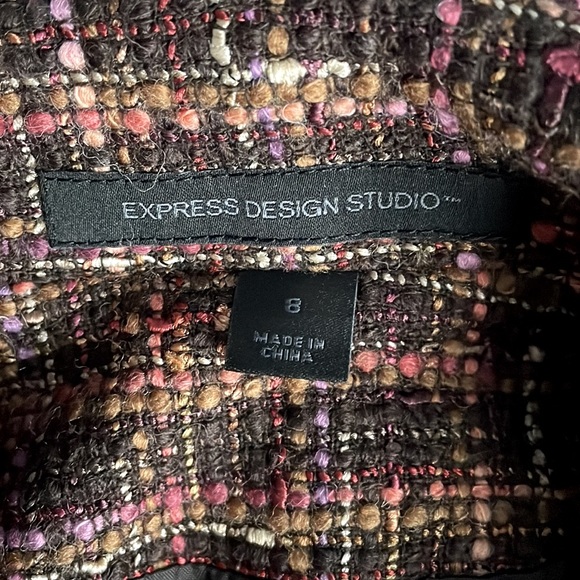 Express Tweed Cropped Blazer - Picture 6 of 9